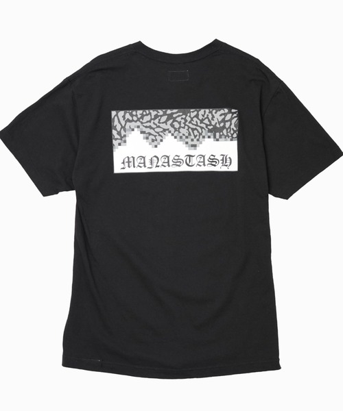 MANASTASH（マナスタッシュ）の「【直営店限定】MANASTASH N.A.U/マナスタッシュエヌエーユー　GANG LOGO TEE ギャングロゴティー（Tシャツ/カットソー・メンズ・ホワイト/ブラック/バーガンディー・MEDIUM/LARGE/X-LARGE）」の5枚目の写真