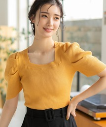 fifth（フィフス）の「スクエアネックパワショルニット（ニット/セーター）」