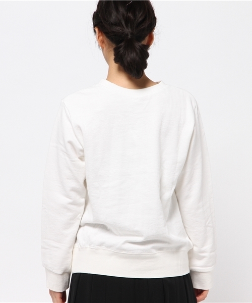 CIAOPANIC（チャオパニック）の「【Ciaopanic】箔プリントボーダー裏毛PO（Tシャツ/カットソー・レディース・ホワイト/ネイビー・FREE）」の5枚目の写真