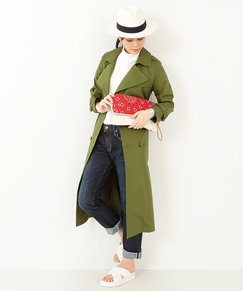 Ray BEAMS（レイビームス）の「MASACA / バンダナ クラッチバッグ（クラッチバッグ・レディース・レッド/ネイビー・ONE SIZE）」の4枚目の写真