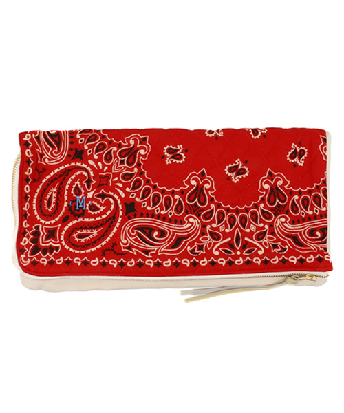 Ray BEAMS（レイビームス）の「MASACA / バンダナ クラッチバッグ（クラッチバッグ・レディース・レッド/ネイビー・ONE SIZE）」の6枚目の写真