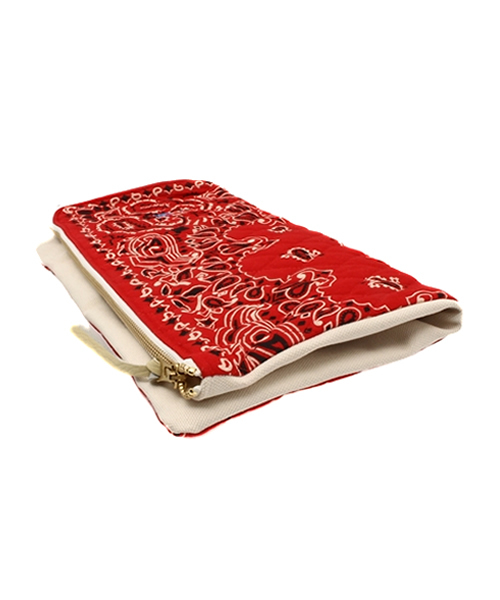 Ray BEAMS（レイビームス）の「MASACA / バンダナ クラッチバッグ（クラッチバッグ・レディース・レッド/ネイビー・ONE SIZE）」の17枚目の写真