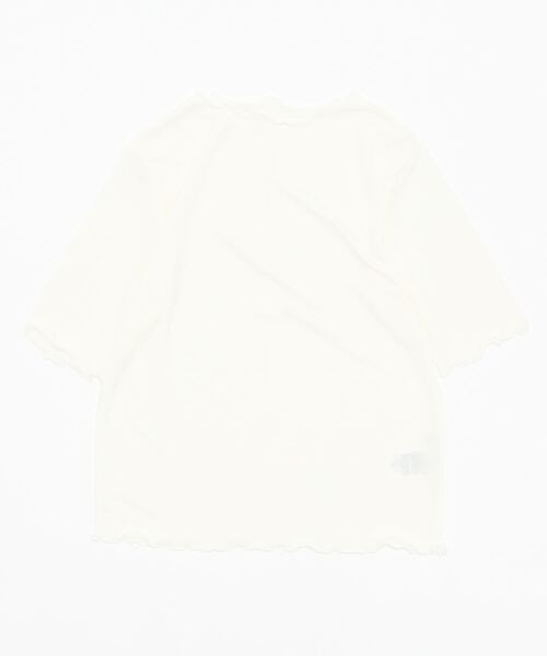 LOWRYS FARM(ローリーズファーム)の「シアーメロー5分袖 282354(Tシャツ/カットソー・レディース・ホワイト/ブラック/ブラウン/アイボリー・FREE)」の22枚目の写真
