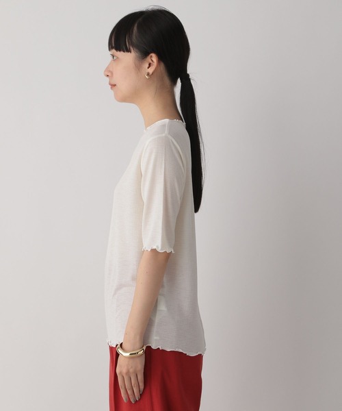 セール】シアーメロー5分袖 282354（Tシャツ/カットソー