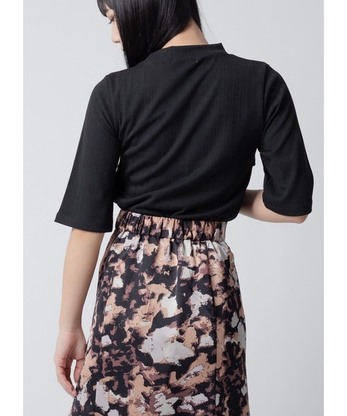 ネックスリットトップス（Tシャツ/カットソー）｜Adoon plain