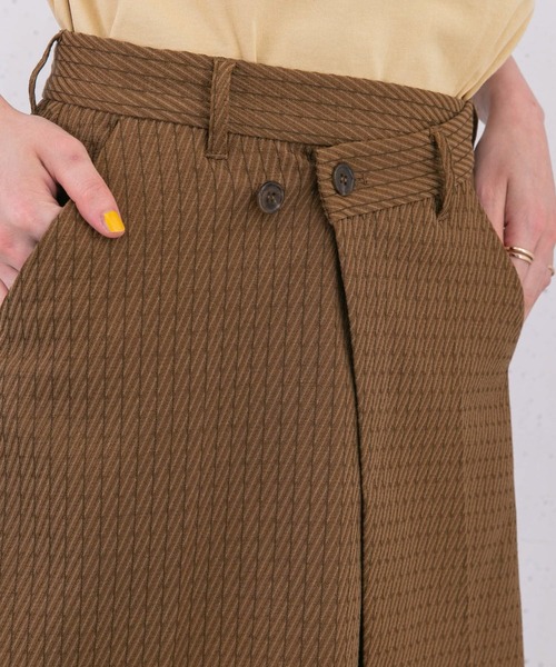 KBF(ケイビーエフ)の「リメイクラップミニスカート(スカート・レディース・グレー/ブラウン・ONE)」の17枚目の写真