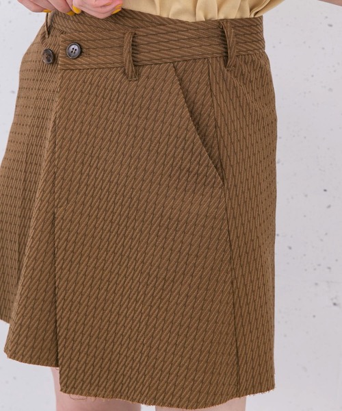 KBF(ケイビーエフ)の「リメイクラップミニスカート(スカート・レディース・グレー/ブラウン・ONE)」の19枚目の写真
