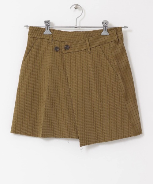 KBF(ケイビーエフ)の「リメイクラップミニスカート(スカート・レディース・グレー/ブラウン・ONE)」の21枚目の写真