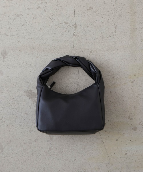 EFOLE(エフォル)の「【EFOLE】ツイストハンドル ミニバッグ(ハンドバッグ・レディース・ホワイト/ブラック・FREE)」の5枚目の写真