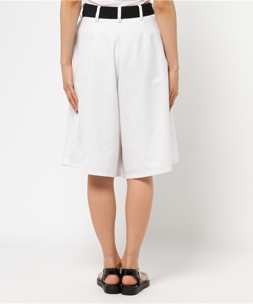 SENSE OF PLACE by URBAN RESEARCH（センスオブプレイスバイアーバンリサーチ）の「ベルト付ストライプガウチョパンツ（その他パンツ・レディース・ネイビー/ホワイト/グレー・36/38）」の6枚目の写真