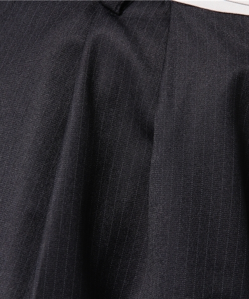 SENSE OF PLACE by URBAN RESEARCH（センスオブプレイスバイアーバンリサーチ）の「ベルト付ストライプガウチョパンツ（その他パンツ・レディース・ネイビー/ホワイト/グレー・36/38）」の8枚目の写真