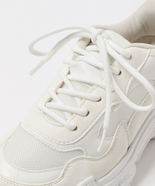 Andemiu（アンデミュウ）の「ダッドスニーカー285779（スニーカー・レディース・ホワイト・M/L）」の6枚目の写真