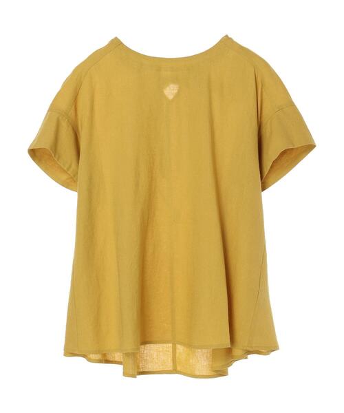 AMERICAN HOLIC（アメリカンホリック）の「リネンブレンドバックリボンブラウス（シャツ/ブラウス・レディース・イエロー/ミント/チャコールグレー/ストライプ・L/M）」の7枚目の写真