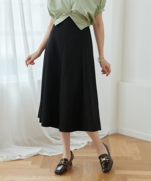 Lamoa（ラモア）の「Lamoa/Aライン 台形　フレアスカート（スカート・レディース・ブラック/グリーン/アイボリー・MEDIUM/LARGE）」の9枚目の写真