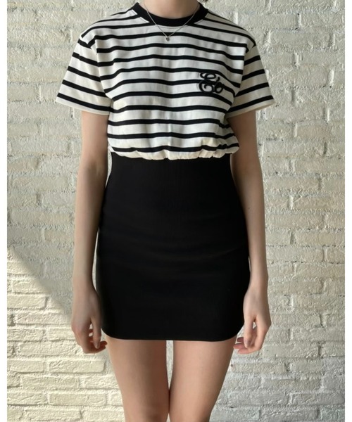 epine（エピヌ）の「Ee tee rib tight onepiece（ワンピース