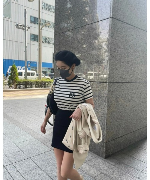 epine（エピヌ）の「Ee tee rib tight onepiece（ワンピース・レディース・ホワイト/ブラック/ブラック系その他・FREE）」の7枚目の写真