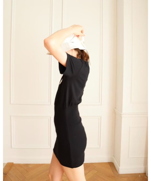 epine（エピヌ）の「Ee tee rib tight onepiece（ワンピース・レディース・ホワイト/ブラック/ブラック系その他・FREE）」の15枚目の写真