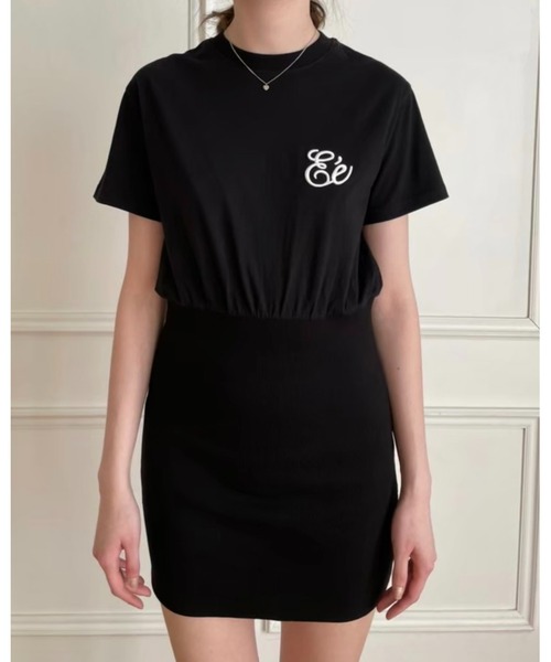 epine（エピヌ）の「Ee tee rib tight onepiece（ワンピース・レディース・ホワイト/ブラック/ブラック系その他・FREE）」の21枚目の写真