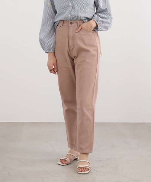 RAY CASSIN(レイカズン)の「カツラギストレートパンツ(チノパンツ・レディース・ブラック/ピンク/キナリ/ブラウン・FREE)」の15枚目の写真