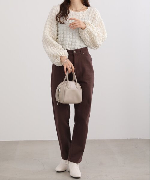 RAY CASSIN(レイカズン)の「カツラギストレートパンツ(チノパンツ・レディース・ブラック/ピンク/キナリ/ブラウン・FREE)」の20枚目の写真