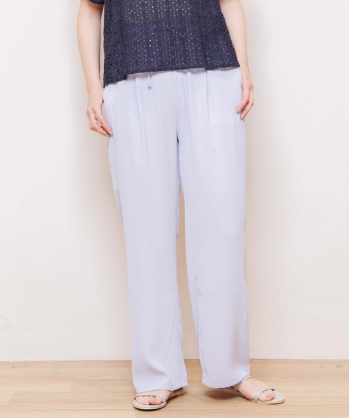flower（フラワー）の「リラックスハイウエストロングパンツ（その他パンツ・レディース・パープル/グリーン・FREE）」の14枚目の写真