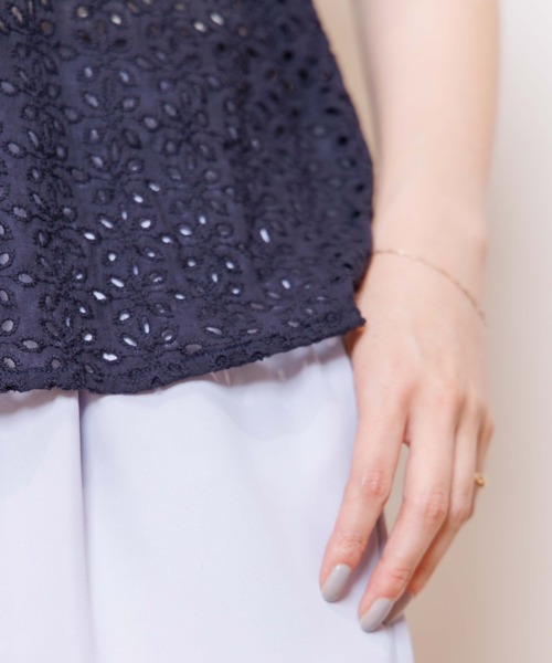 flower（フラワー）の「リラックスハイウエストロングパンツ（その他パンツ・レディース・パープル/グリーン・FREE）」の10枚目の写真