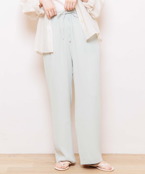 flower（フラワー）の「リラックスハイウエストロングパンツ（その他パンツ・レディース・パープル/グリーン・FREE）」の13枚目の写真