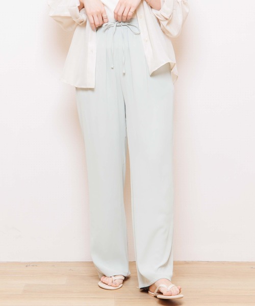 flower（フラワー）の「リラックスハイウエストロングパンツ（その他パンツ・レディース・パープル/グリーン・FREE）」の3枚目の写真