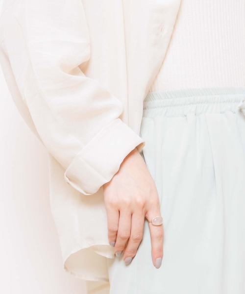 flower（フラワー）の「リラックスハイウエストロングパンツ（その他パンツ・レディース・パープル/グリーン・FREE）」の7枚目の写真