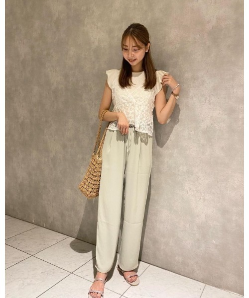 flower（フラワー）の「リラックスハイウエストロングパンツ（その他パンツ・レディース・パープル/グリーン・FREE）」の21枚目の写真