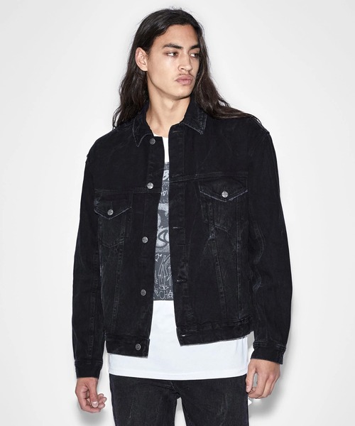 KSUBI（スビ）の「KSUBI OH G JACKET (MPF22JK005)（デニムジャケット・メンズ・ブラック・MEDIUM/LARGE）」の9枚目の写真