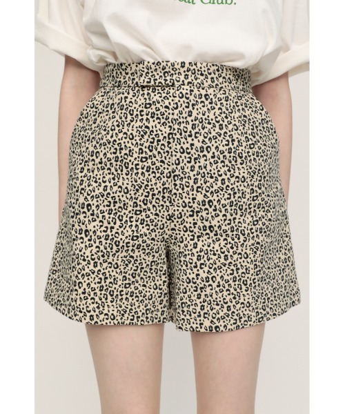 SLY（スライ）の「RELAX HW S/PT リラックス ルーズ スラックス ハイウェスト ショートパンツ（スラックス・レディース・ブルー/マルチ・1/2/0）」の13枚目の写真