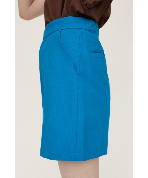 SLY（スライ）の「RELAX HW S/PT リラックス ルーズ スラックス ハイウェスト ショートパンツ（スラックス・レディース・ブルー/マルチ・1/2/0）」の6枚目の写真