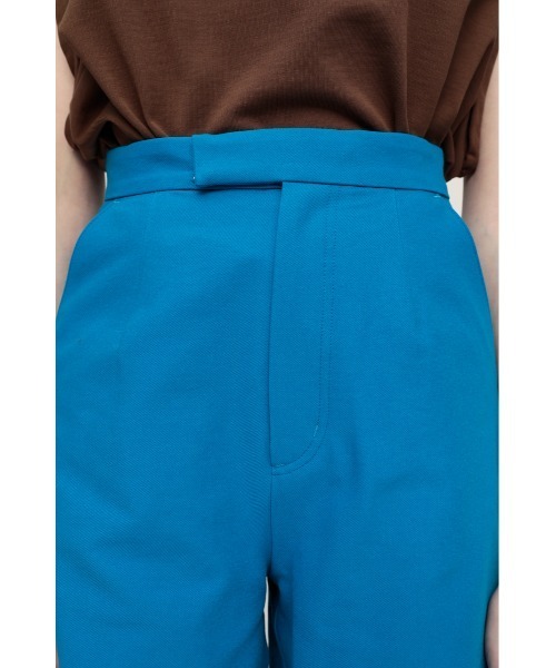 SLY（スライ）の「RELAX HW S/PT リラックス ルーズ スラックス ハイウェスト ショートパンツ（スラックス・レディース・ブルー/マルチ・1/2/0）」の8枚目の写真