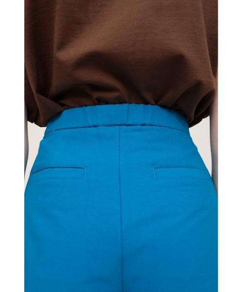 SLY（スライ）の「RELAX HW S/PT リラックス ルーズ スラックス ハイウェスト ショートパンツ（スラックス・レディース・ブルー/マルチ・1/2/0）」の9枚目の写真