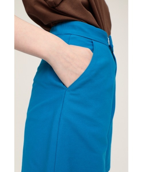 SLY（スライ）の「RELAX HW S/PT リラックス ルーズ スラックス ハイウェスト ショートパンツ（スラックス・レディース・ブルー/マルチ・1/2/0）」の10枚目の写真