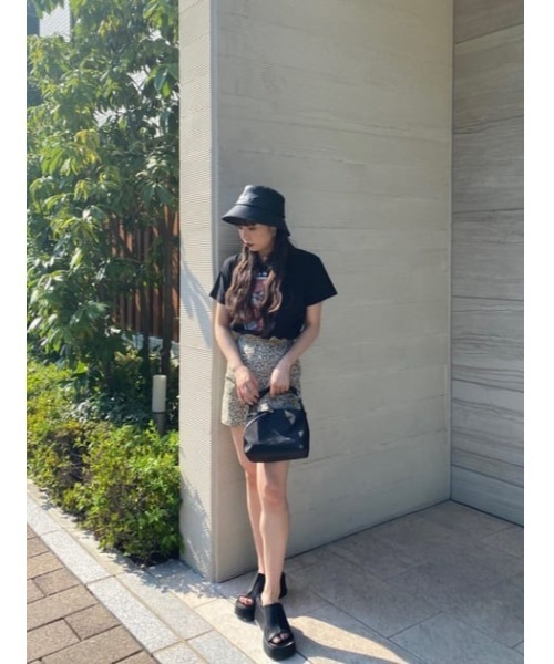 SLY（スライ）の「RELAX HW S/PT リラックス ルーズ スラックス ハイウェスト ショートパンツ（スラックス・レディース・ブルー/マルチ・1/2/0）」の22枚目の写真