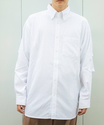 ビッグシルエット袖タックシャツ
