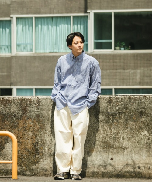 セール】ビッグシルエット袖タックシャツ（シャツ/ブラウス）｜BROKEN