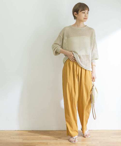 URBAN RESEARCH（アーバンリサーチ）の「メッシュニットプルオーバー（ニット/セーター・レディース・ブラック/ボルドー/ベージュ系その他・FREE）」の21枚目の写真