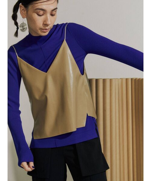 UN3D.（アンスリード）の「ベーシックタートル（ニット/セーター・レディース・ブラック/パープル/ブルー・38/36）」の3枚目の写真