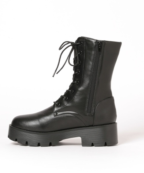 repipi armario(レピピ アルマリオ)の「ボリュームソールブーツ(ブーツ・キッズ・ブラック/ホワイト系・SMALL/MEDIUM/LARGE)」の4枚目の写真