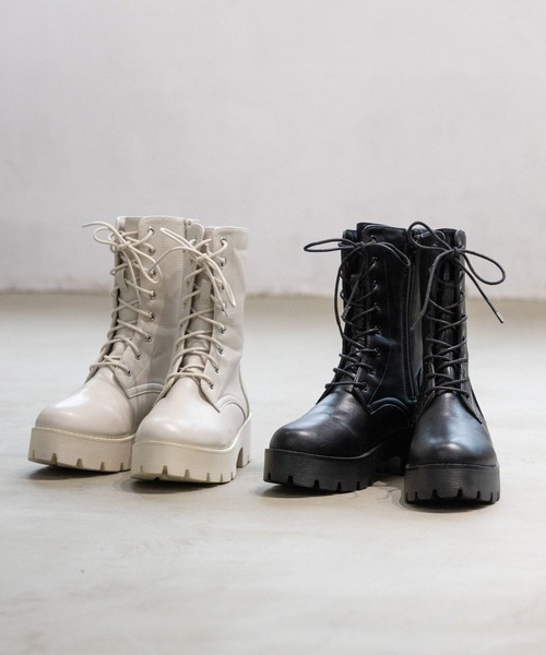 repipi armario(レピピ アルマリオ)の「ボリュームソールブーツ(ブーツ・キッズ・ブラック/ホワイト系・SMALL/MEDIUM/LARGE)」の14枚目の写真