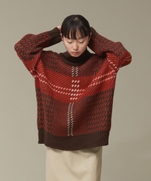 ビックチェックニット