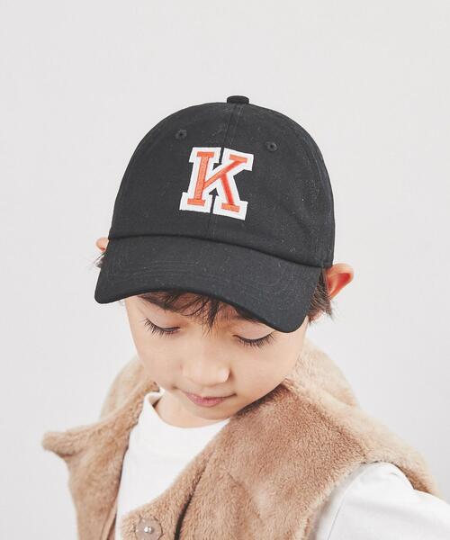 coen(コーエン)の「カレッジロゴ刺繍ツイルキャップ(キャップ・キッズ・ブラック/ベージュ・54cm/56cm)」の2枚目の写真