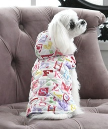 LAURA ASHLEY（ローラアシュレイ）の「LAURA ASHLEY/フード付き中綿ベスト（ペットウェア）」