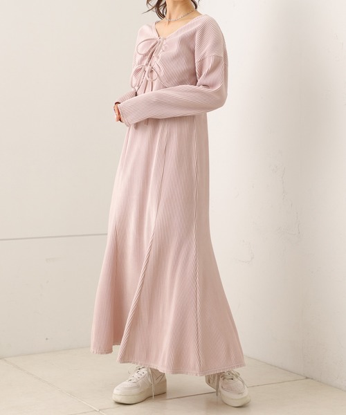 one after another NICE CLAUP（ワンアフターアナザーナイスクラップ）の「1着で着回し広がる。マルチWAYセットワンピース（ワンピース・レディース・グレイッシュベージュ/ライトピンク/ブラック/ブラウン系その他・FREE）」の2枚目の写真