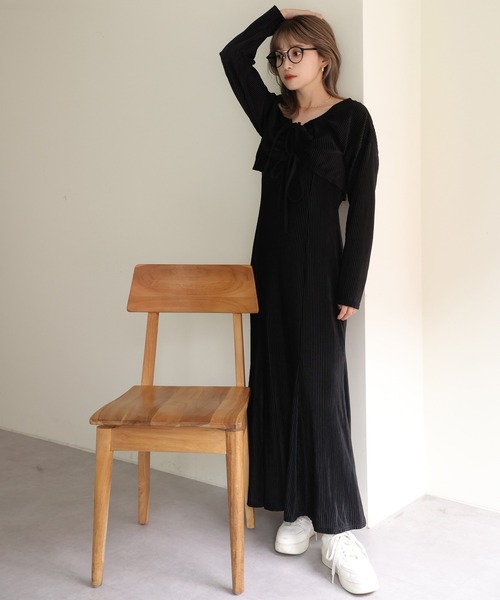 one after another NICE CLAUP（ワンアフターアナザーナイスクラップ）の「1着で着回し広がる。マルチWAYセットワンピース（ワンピース・レディース・グレイッシュベージュ/ライトピンク/ブラック/ブラウン系その他・FREE）」の19枚目の写真