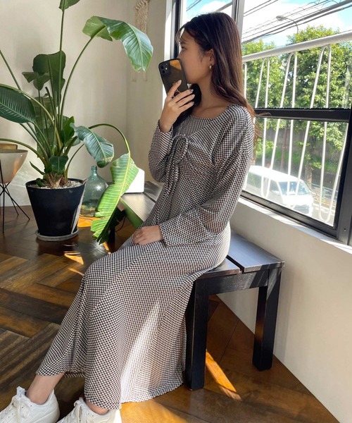 one after another NICE CLAUP（ワンアフターアナザーナイスクラップ）の「1着で着回し広がる。マルチWAYセットワンピース（ワンピース・レディース・グレイッシュベージュ/ライトピンク/ブラック/ブラウン系その他・FREE）」の8枚目の写真