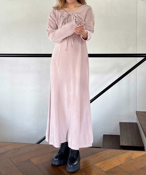 one after another NICE CLAUP（ワンアフターアナザーナイスクラップ）の「1着で着回し広がる。マルチWAYセットワンピース（ワンピース・レディース・グレイッシュベージュ/ライトピンク/ブラック/ブラウン系その他・FREE）」の10枚目の写真